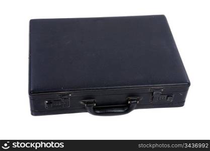 Photo of briefcase on a over white background