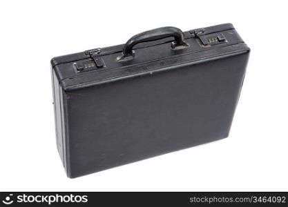 Photo of briefcase on a over white background