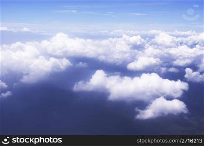 Photo of clouds taken from above