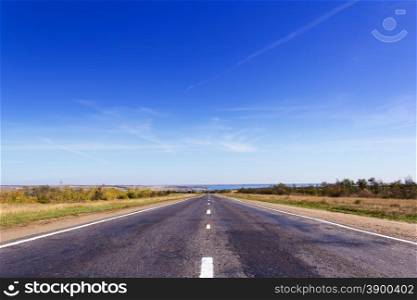 Photo of day landscape with road perspective