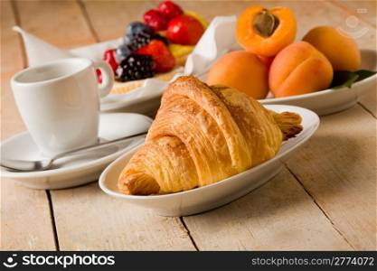 photo of delicious tasty breakfast food on wooden table
