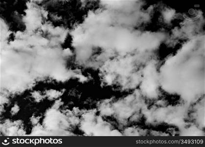 Photo of dramatic sky in bw whit coulds