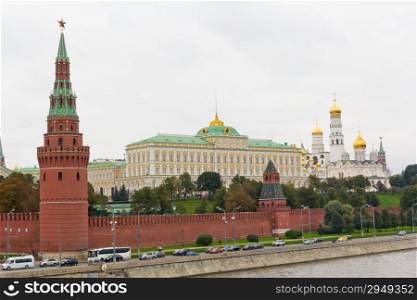 Photo of embankment to Kremlin and church in Moscow