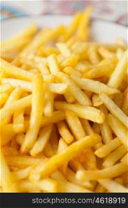 Photo of french fries crunchy and appetizing