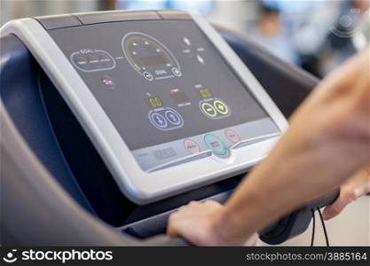 Photo of interface of treadmill