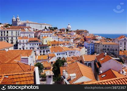 Photo of Lisbon, Portugal, and the Alfama district.
