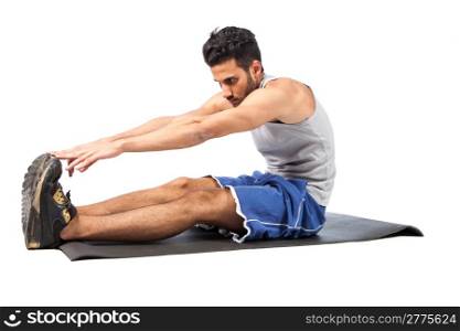 photo of man who is doing fitness exercices