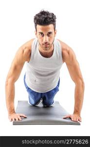 photo of man who is doing fitness exercices