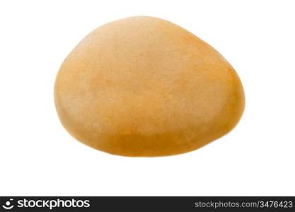 Photo of one beautiful stone on a white background