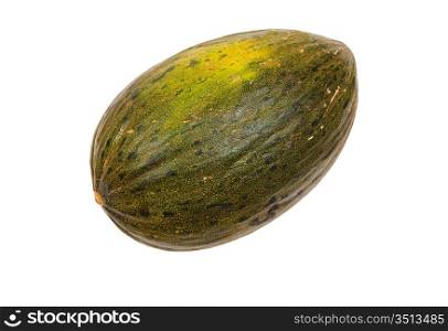 Photo of one melon on a over white background