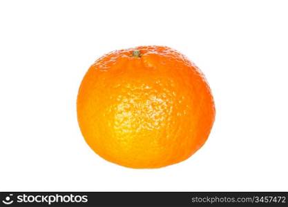 Photo of orange mandarin isolated on white background