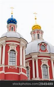 Photo of Orthodoxy church in Moscow with gold cupolas