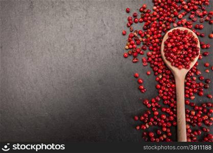 Photo of red pepper over stone table