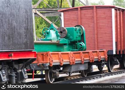Photo of Russian delivery tool by railroad