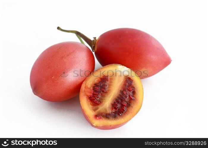 Photo of Solanum Betaceum, also known as Tamarillo.