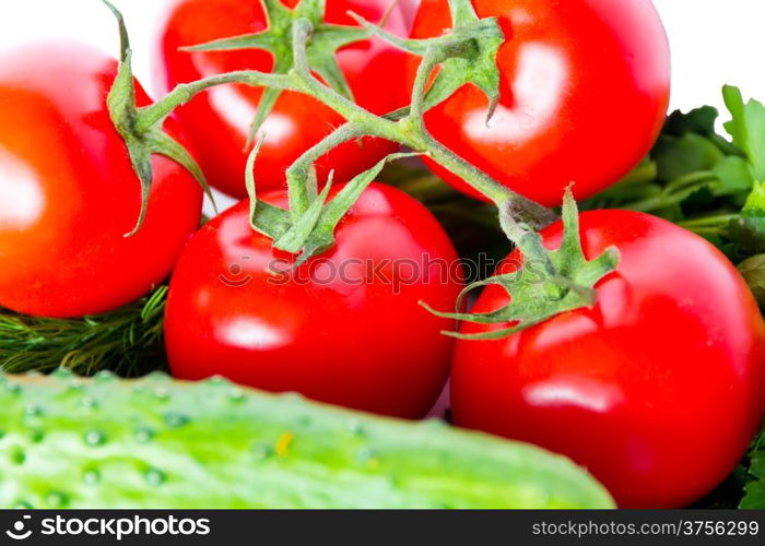 Photo of still life with fresh vegetables
