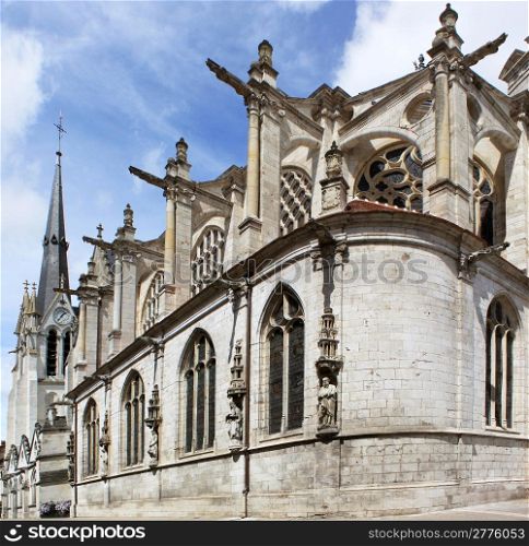 Photo of the architecture of the holy church of Montargis France