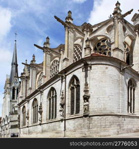 Photo of the architecture of the holy church of Montargis France