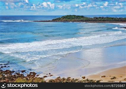 photo of the beach at yamba nsw australia