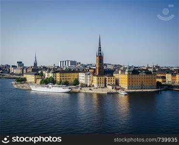 Photo of the city of Stockholm Sweden in the summer.