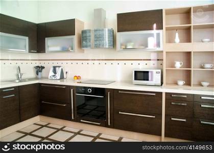 photo of the modern style kitchen interior