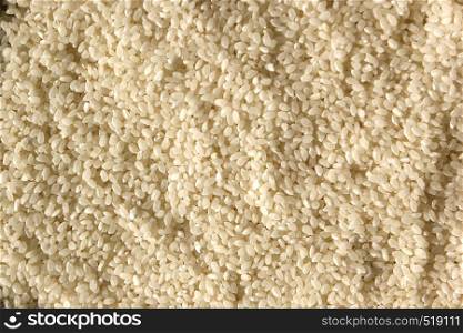 photo of uncooked japanese rice as background