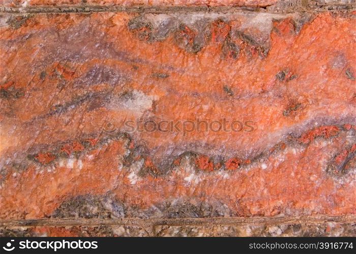 Photo of wall red stone tiles texture