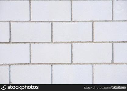 Photo of white brick wall for background