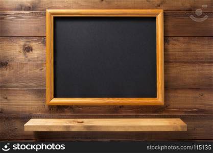 photo picture frame and wooden wall shelf