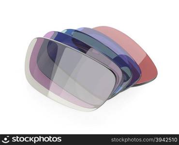 Photochromic and colorful eyeglasses corrective lens