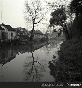Photograph of canal in Suzhou China