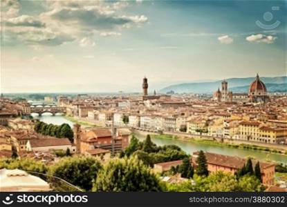 Photograph of Florence, Italy and the Cathedral of Santa Maria del Fiore (Duomo)
