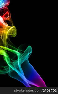 Photograph of smoke colored filtered and manipulated for effect