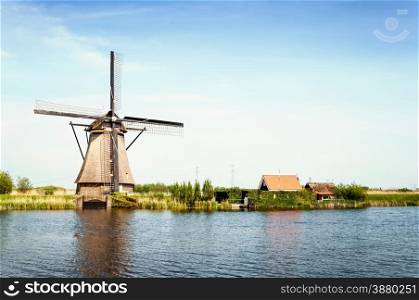Photograph of Windmills in Kinderdijk, Holland