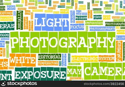 Photography Background as a 101 Creative Abstract. Photography Background