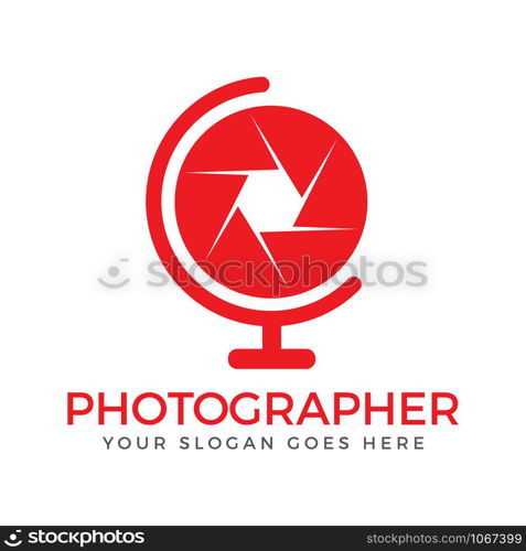 Photography logo design. Vector logo for photographer and photography studio.