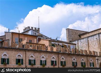 Photos of the beautiful medieval streets and houses of the Umbrian towns (Italy)