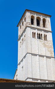 Photos of the beautiful medieval streets and tower of the Umbrian towns (Italy)