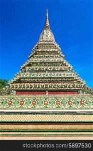 Phra Maha Chedi Si Rajakarn is a 42m high stupa in Wat Pho Buddhist temple complex in Bangkok, Thailand
