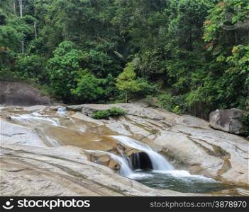 Phrom Lok Waterfall, Evergreen forest waterfall in Nakhon Si Thammarat, Thailand