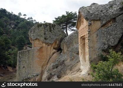 Phrygian rock tomb in Turkey