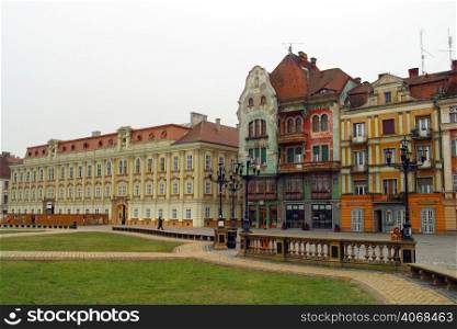 Piata Unirii, Old Town Square, Timisoara, Romania.