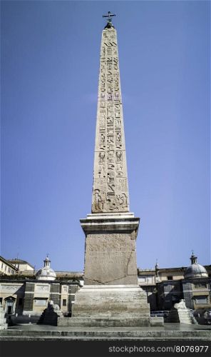 Piazza del Popolo, Rome. Central view