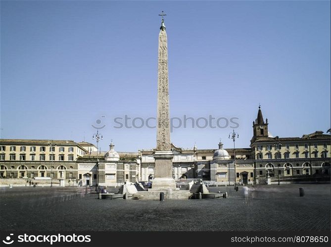 Piazza del Popolo, Rome. Central view