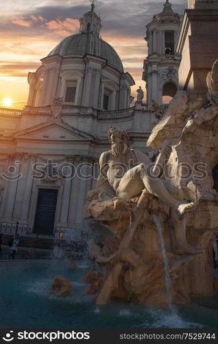 Piazza Navona. Square in Rome. Italy