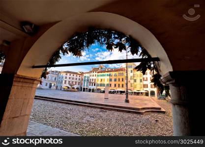 Piazza San Giacomo in Udine landmarks view, town in Friuli Venezia Giulia region of Italy