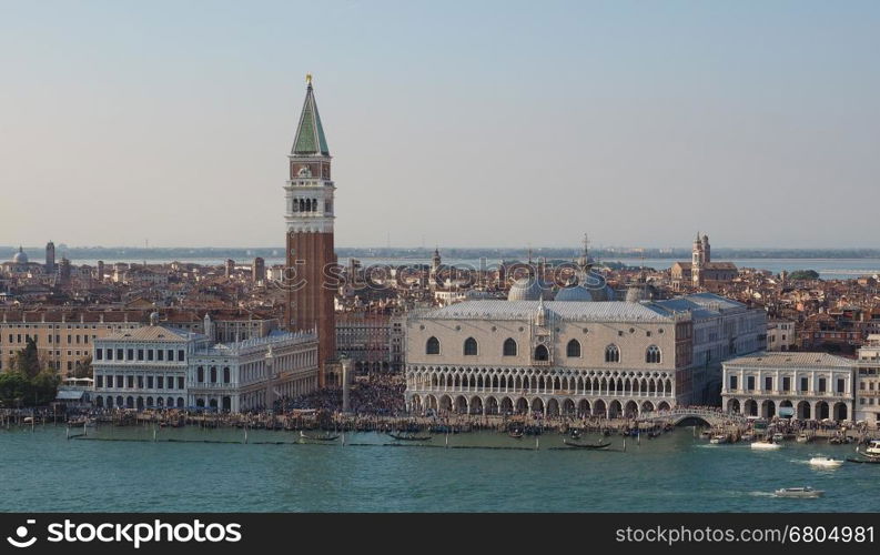 Piazza San Marco (meaning St Mark square) in Venice, Italy