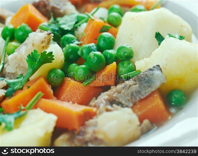 Pichelsteiner - German stew that contains several kinds of meat and vegetables.