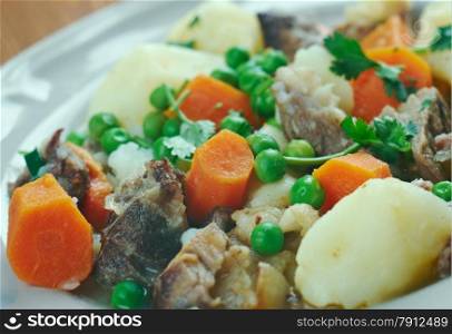 Pichelsteiner - German stew that contains several kinds of meat and vegetables.