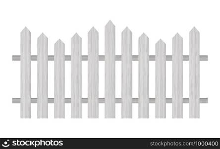 Picket fence, wooden textured, rounded edges. Vector stock illustration.. Picket fence, wooden textured, rounded edges. Vector illustration.